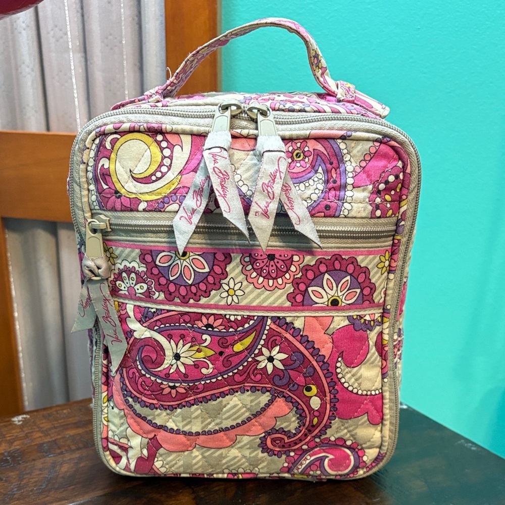 Vera Bradley retired pattern Paisley meets Plaid insulted lunch bag